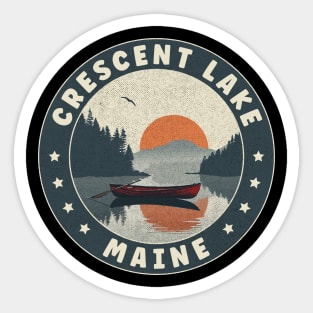 Crescent Lake Maine Sunset Sticker